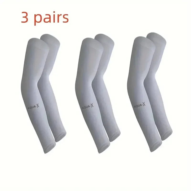 3 Pair of Breathable Sun Protection leg Sleeves