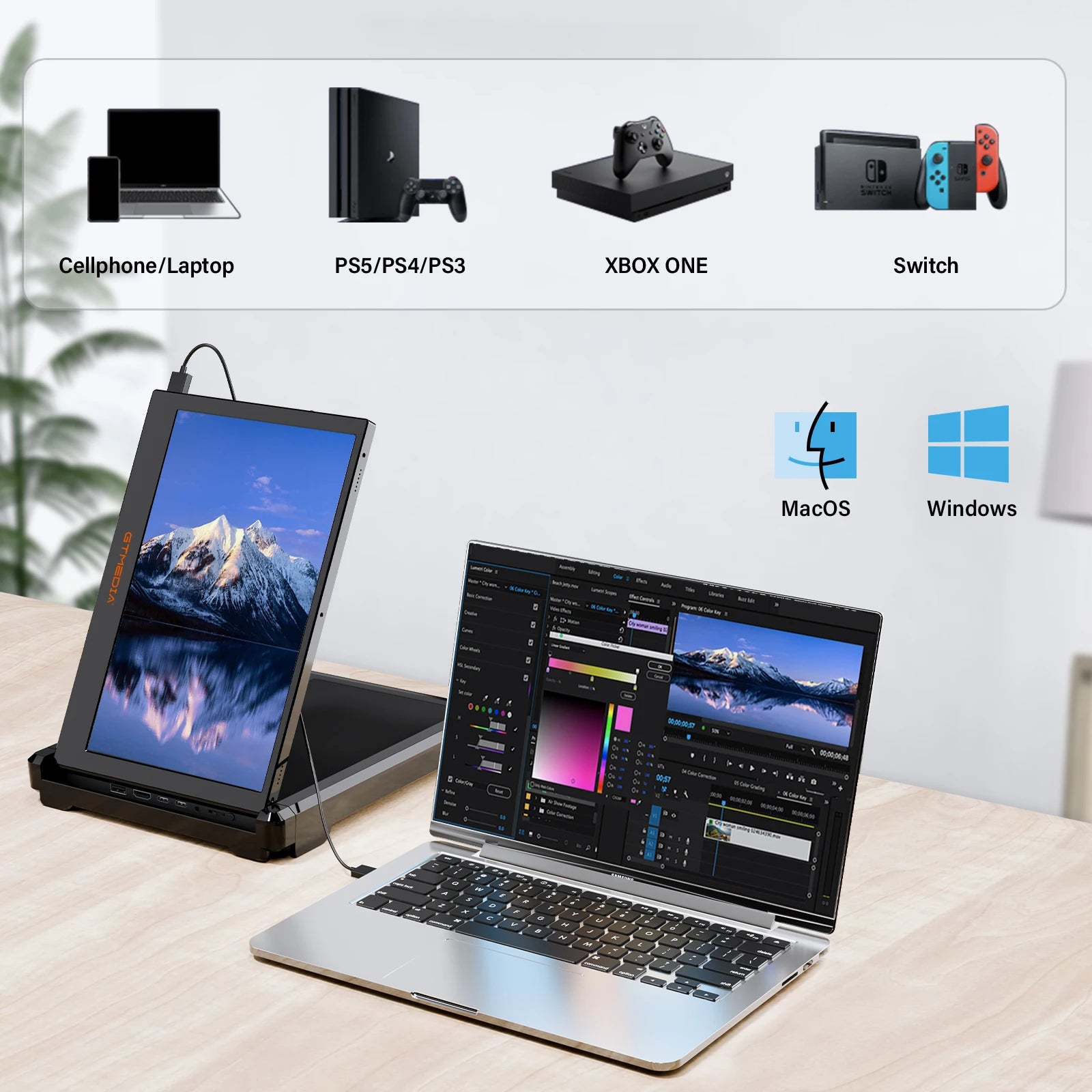 ECAMD Vivid View 11.6" Portable HDR Monitor
