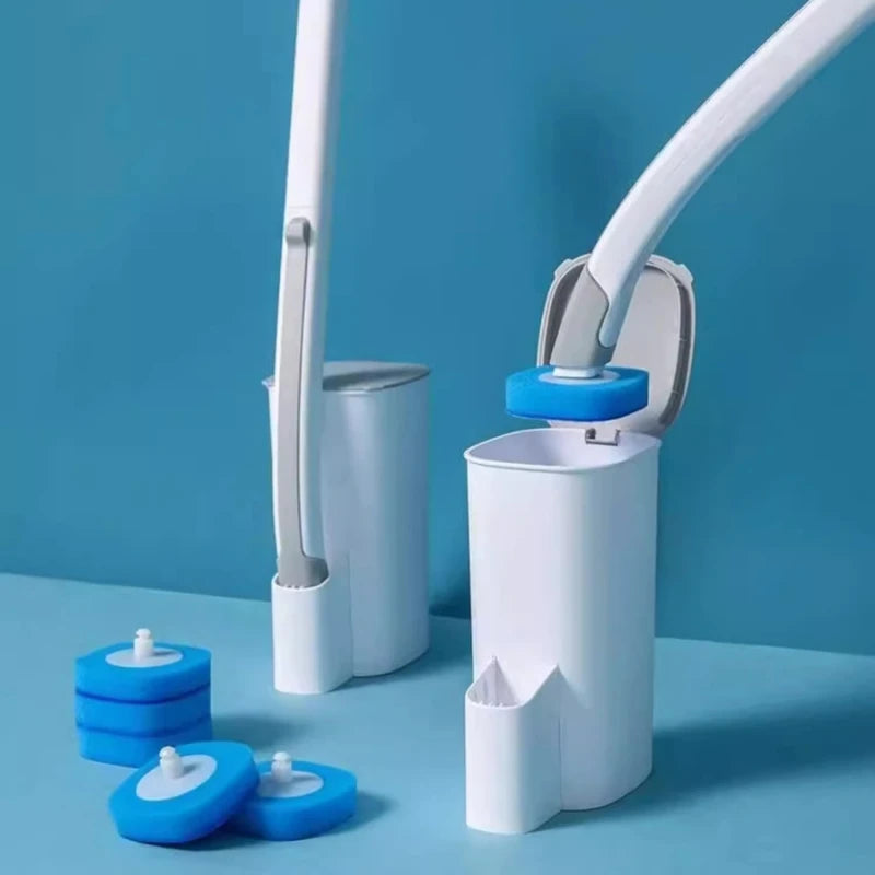 🧻 Disposable Toilet Brush Cleaner with Long Handle – Replaceable Heads & Hygienic Bathroom Cleaning Solution