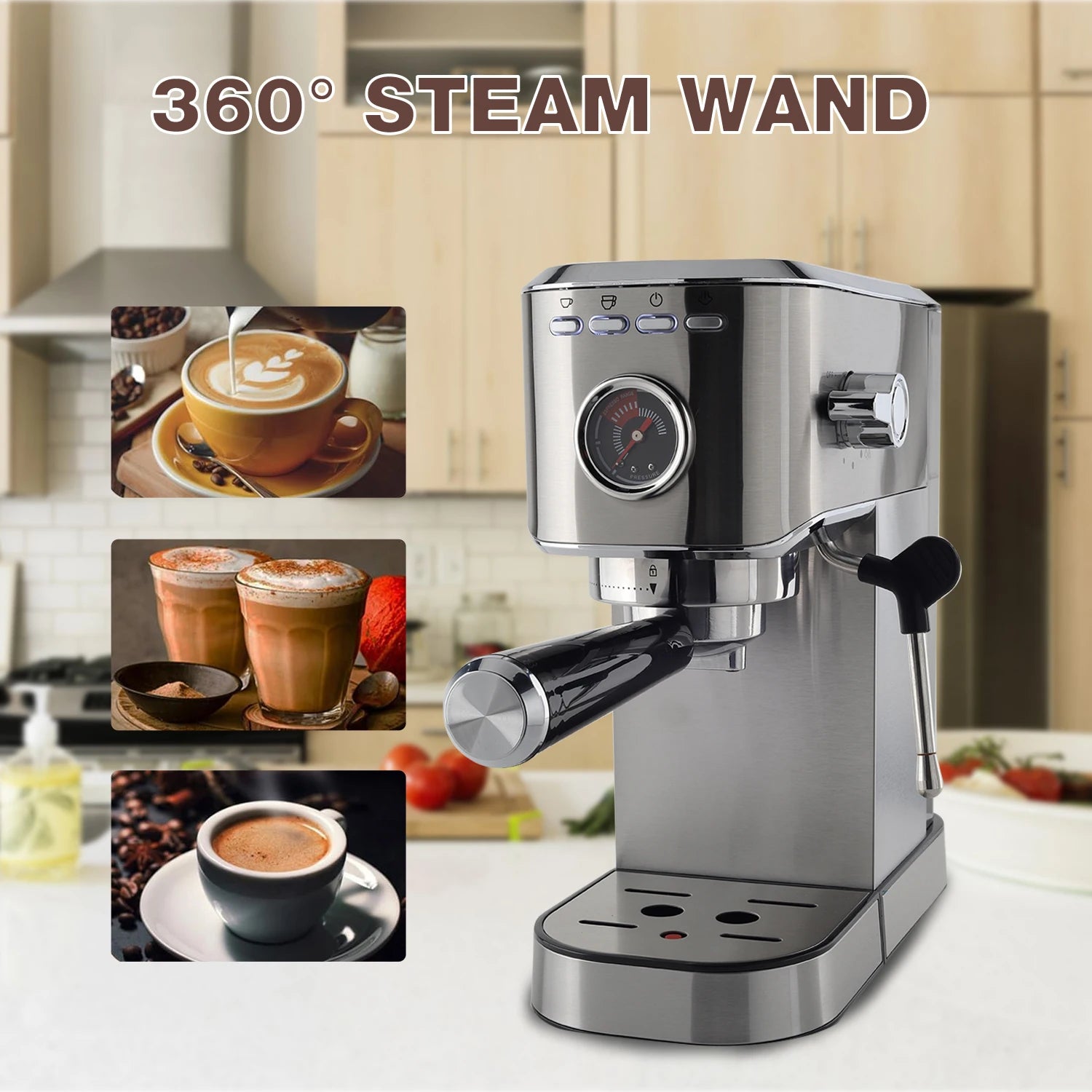 DOYOMI 20 Bar Espresso Machine, Professional Espresso Maker With Milk Frother