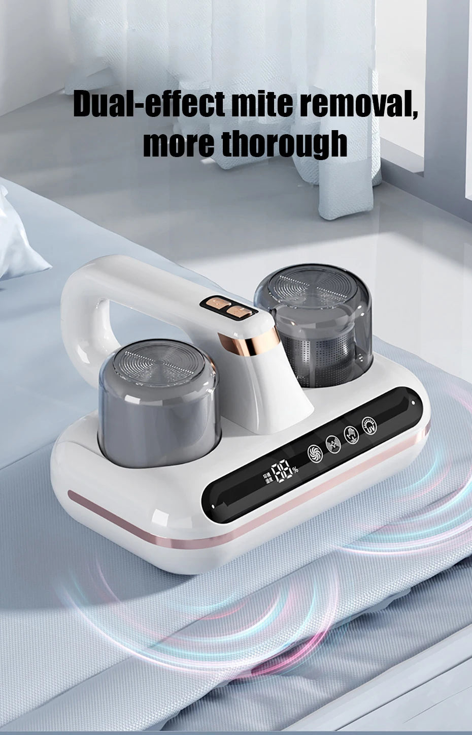 Cordless Handheld Mattress Vacuum – Powerful, Portable & Pet-Friendly