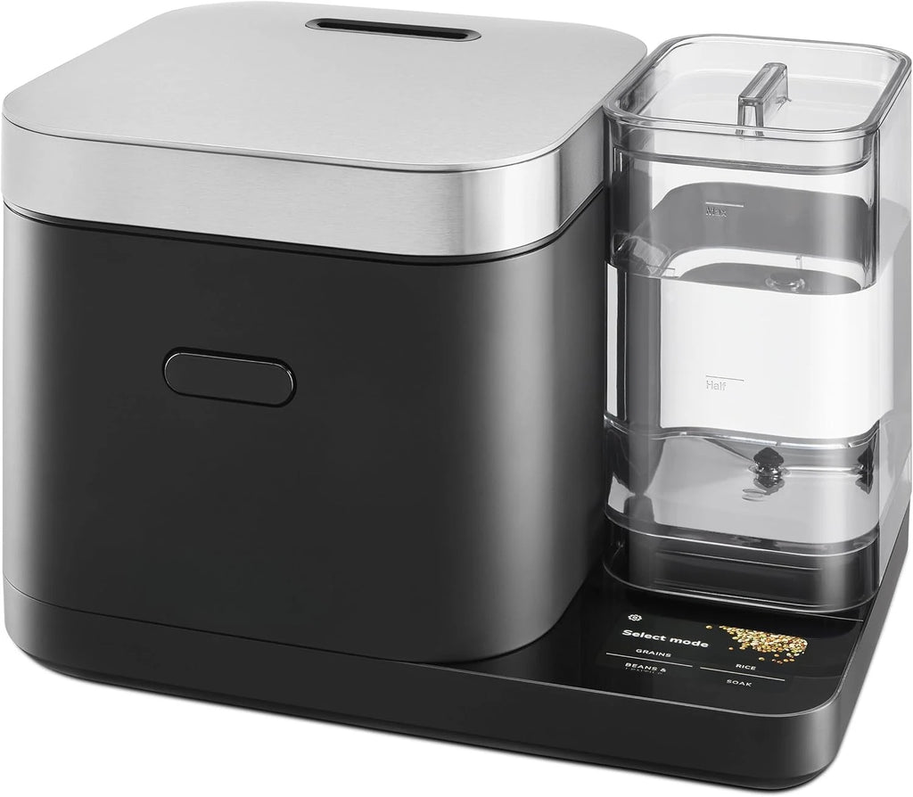 8-Cup Smart Rice & Grain Cooker with Integrated Scale, Auto Water Tank & 21 Presets –
