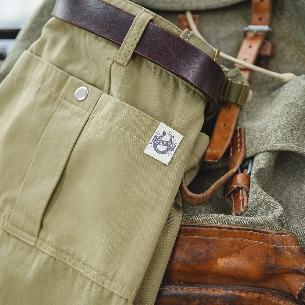Maden Vintage P37 Cotton Cargo Shorts