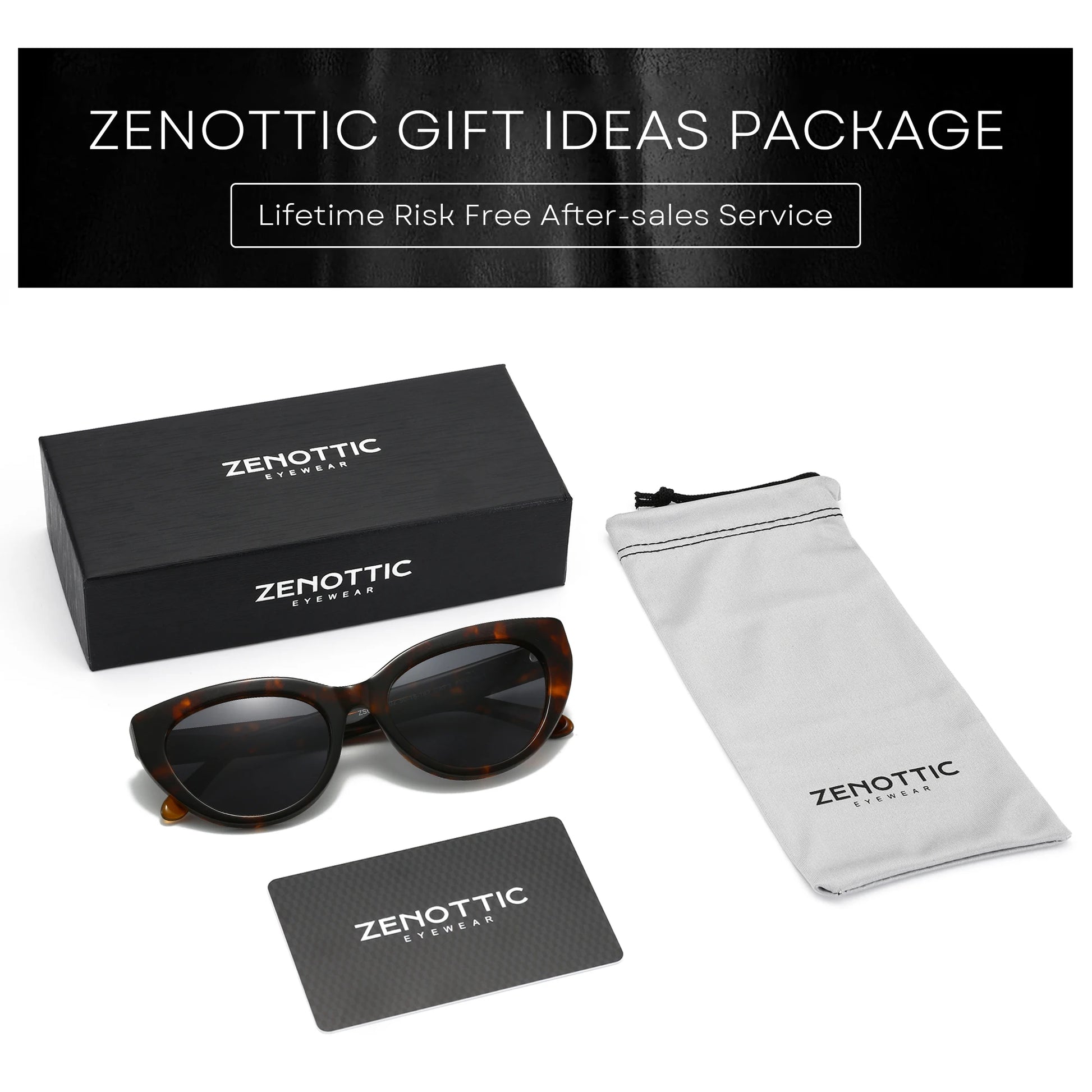 ZENOTTIC Fashion Cat Eye Polarized Sunglasses