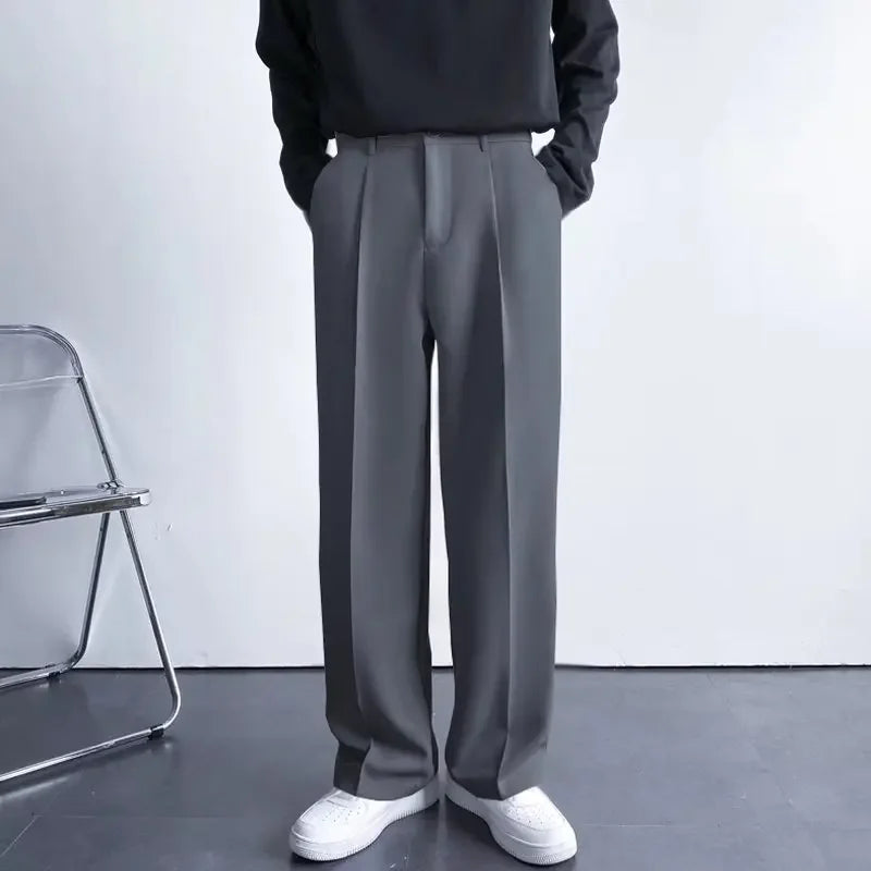 Men's Baggy Wide-Leg Trousers