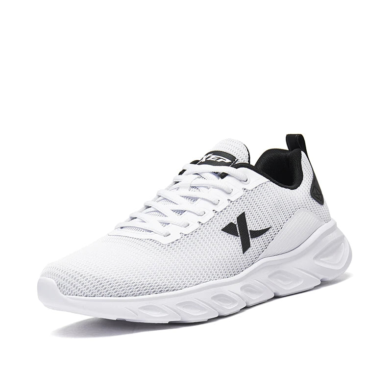 Xtep Running Shoes Men Breathable Mesh Shock Absorption Sports Shoes