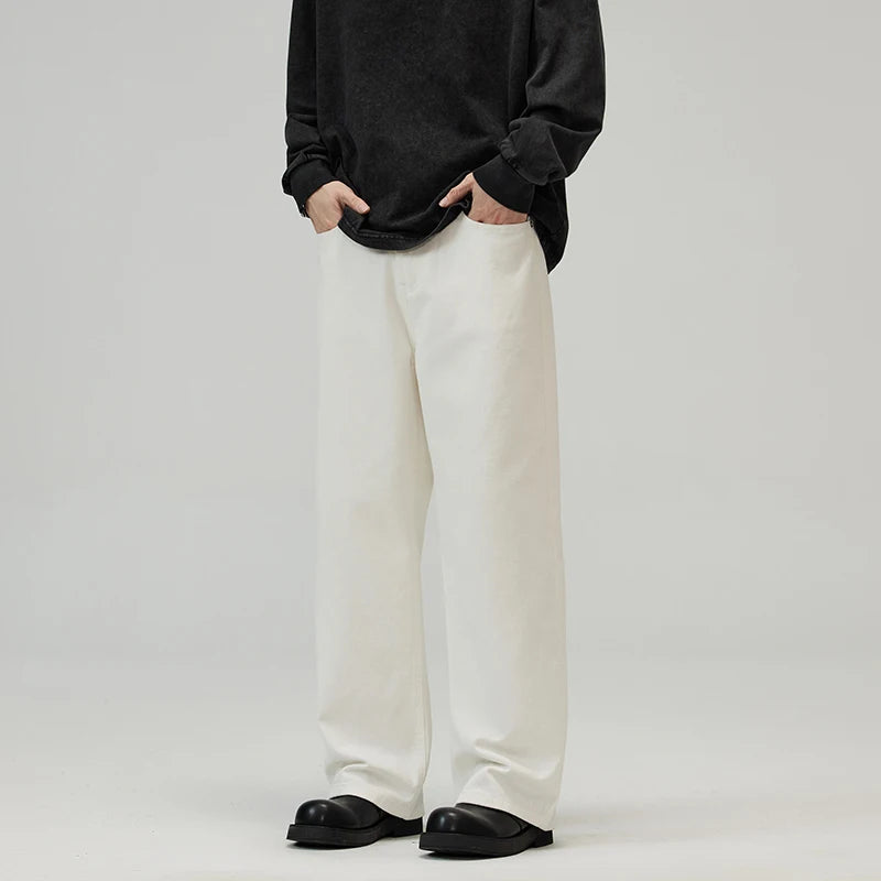 Cotton Men's Baggy Straight Jeans