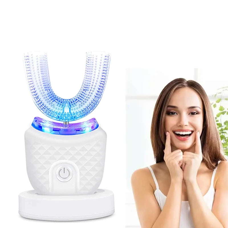 ✨ 360° Ultrasonic U-Shaped Electric Toothbrush