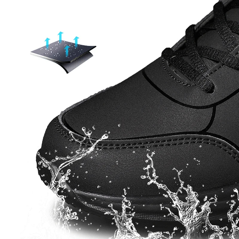 New Men Running Shoes Winter Warm Male Sneakers