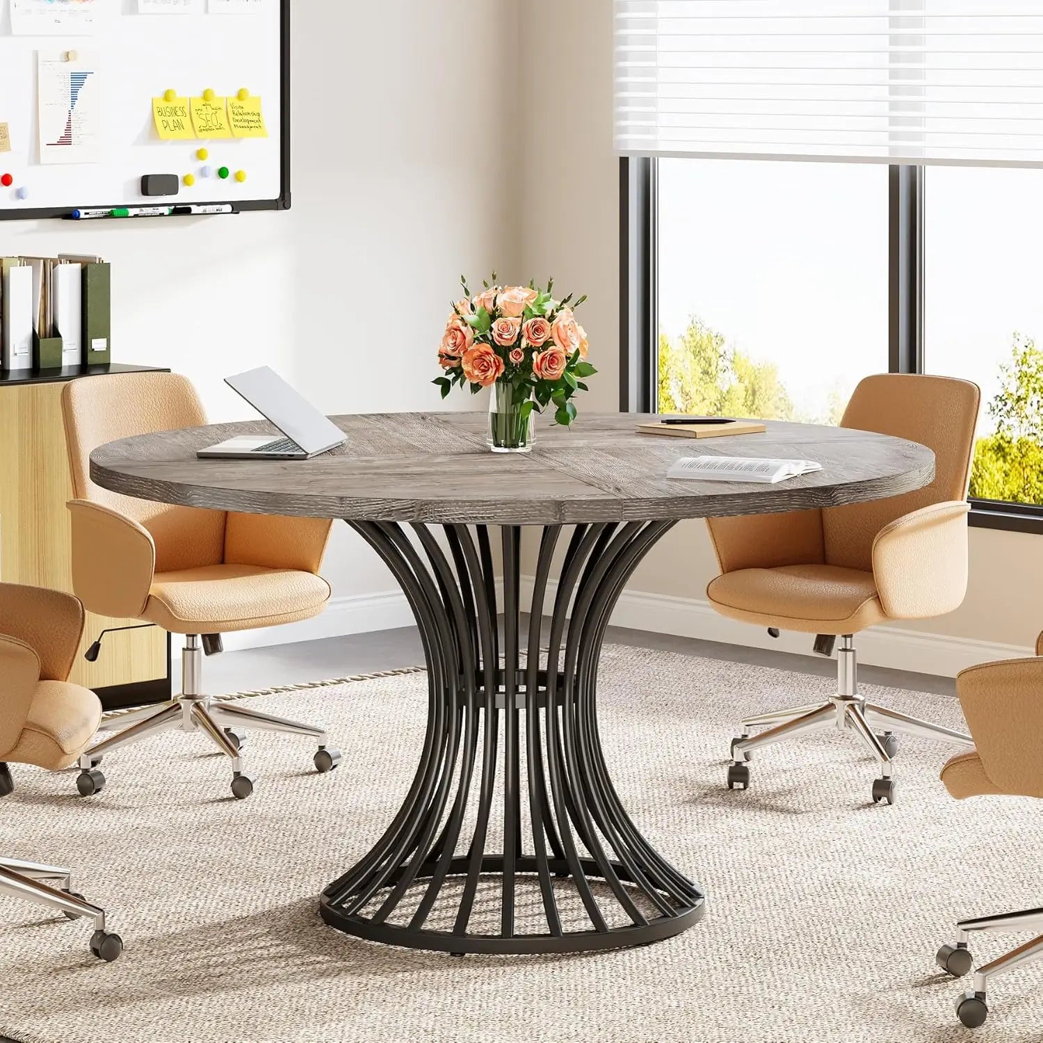 Round Conference Table for 47-Inch Conference Room Table