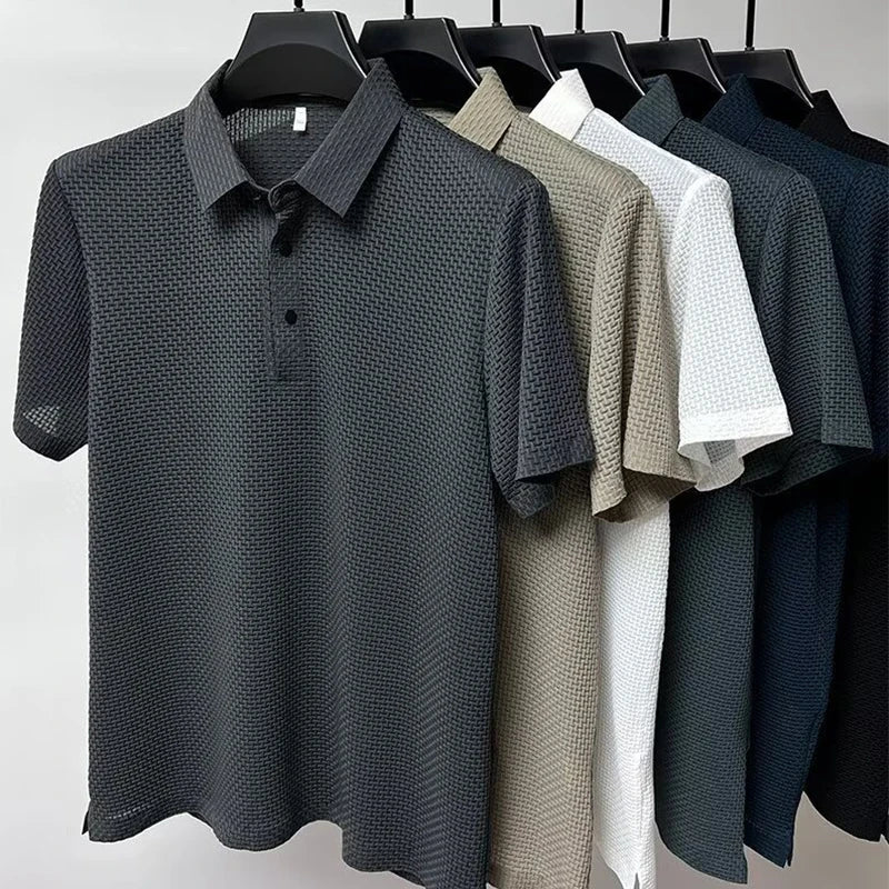 New Men's Business Casual Shirt Sleeved
