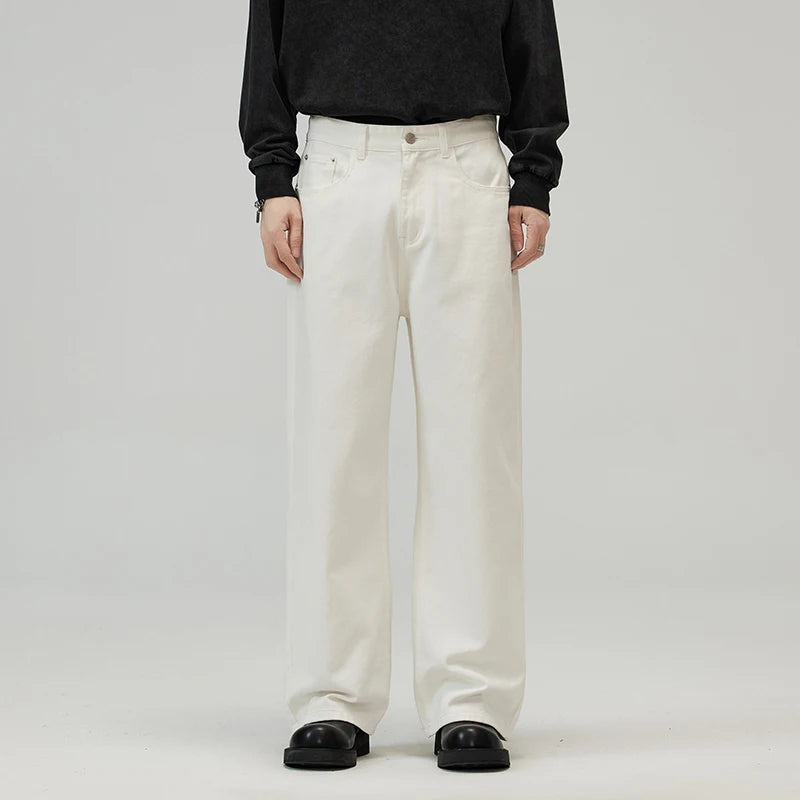Cotton Men's Baggy Straight Jeans