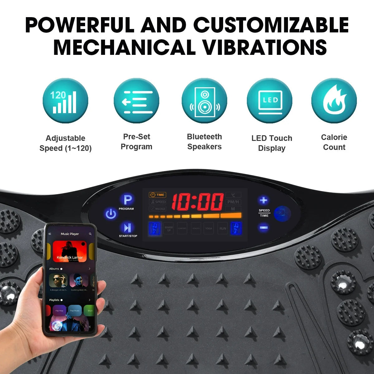 Vibrating Fat Shake,3D Vibration Plate Exercise Machine up to 120 KG support