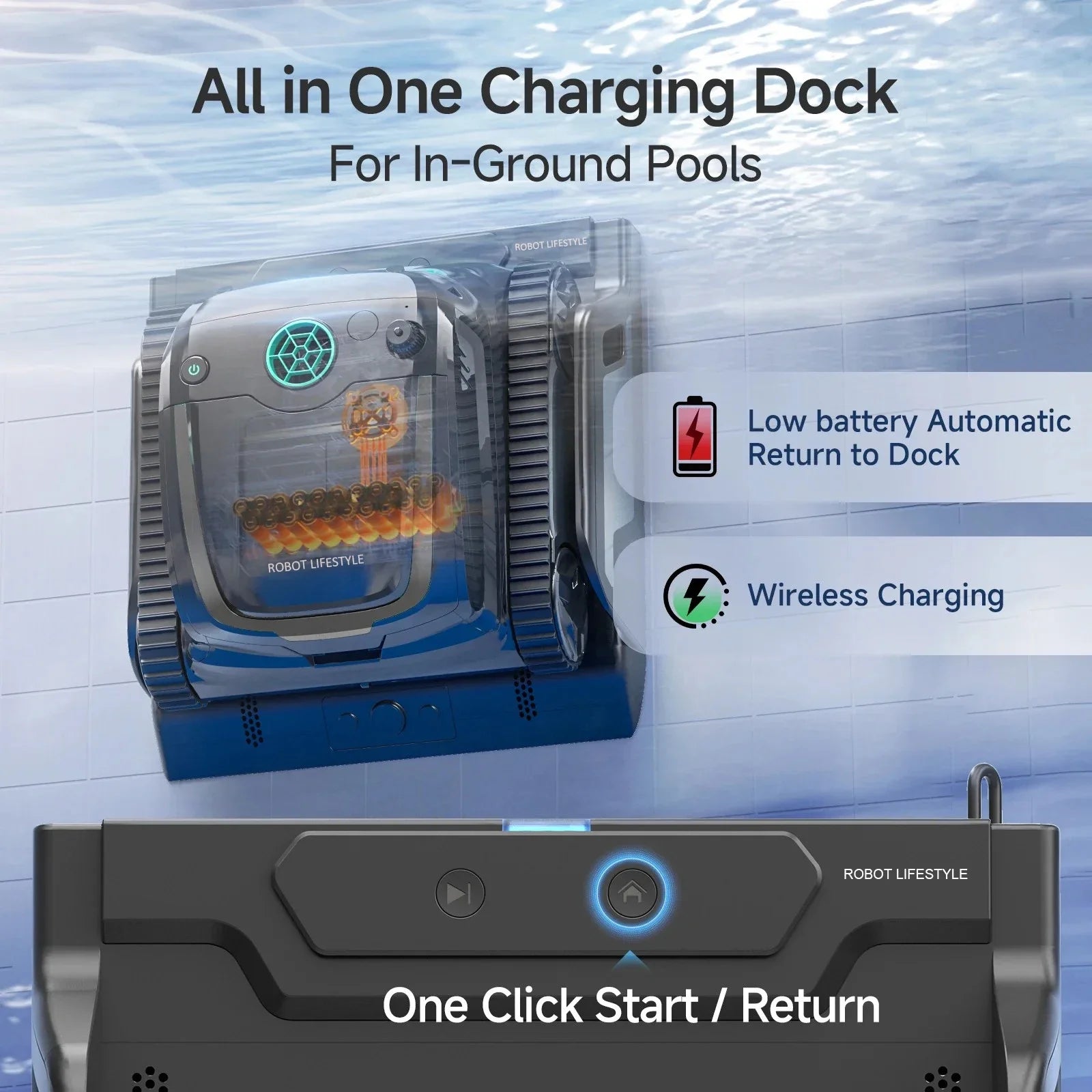 S2 Pro Robotic Pool Cleaner