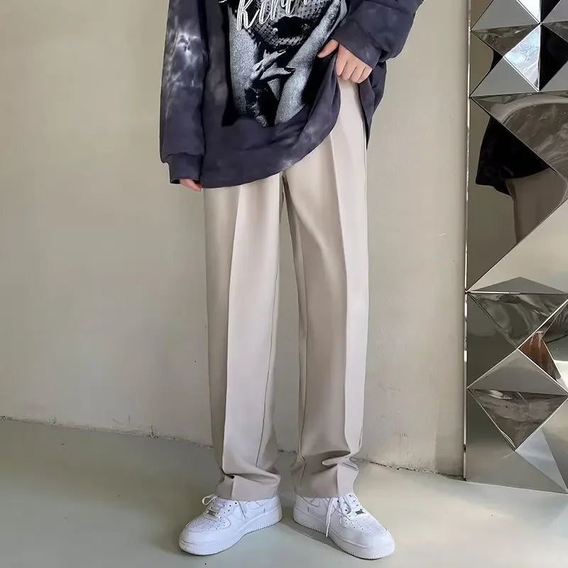 Men's Baggy Wide-Leg Trousers