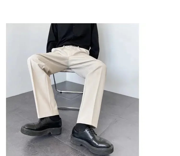 Men's Baggy Wide-Leg Trousers
