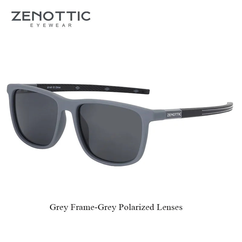 ZENOTTIC Men's Square Polarized Sunglasses Lightweight TR90 Frame