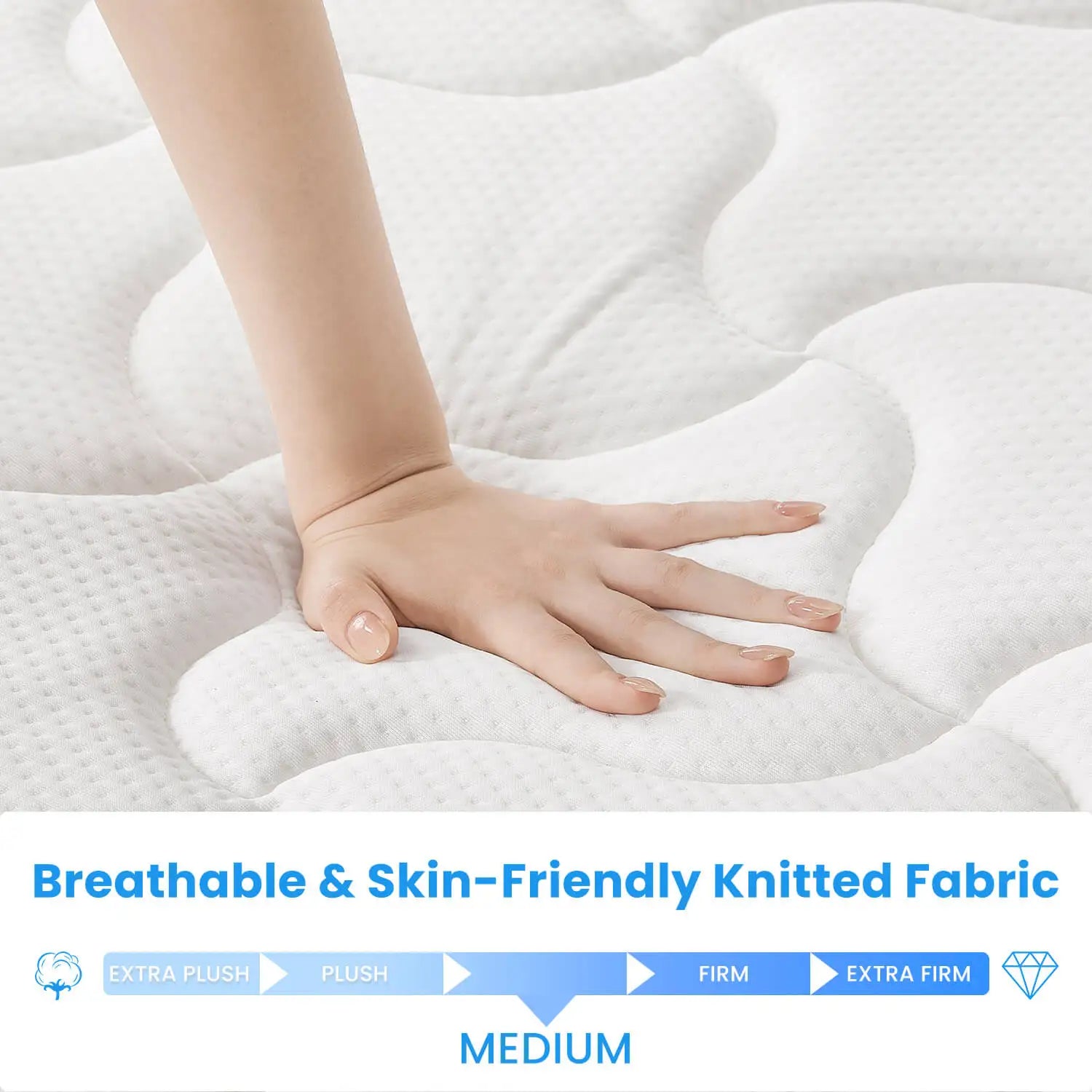 Queen Size Mattress Medium Firm Hybrid Mattress with Gel Memory Foam