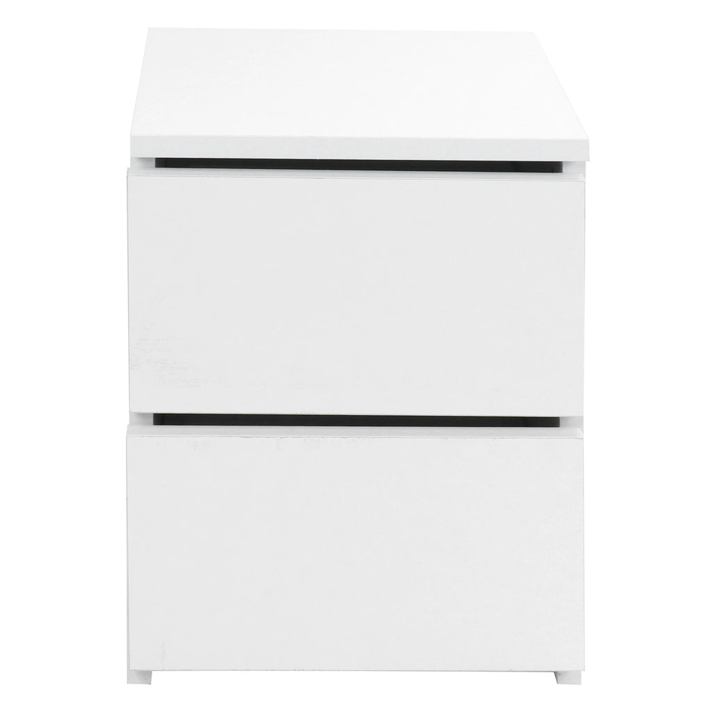 Bedside Table with 2 Drawers Modern Night Stand Table