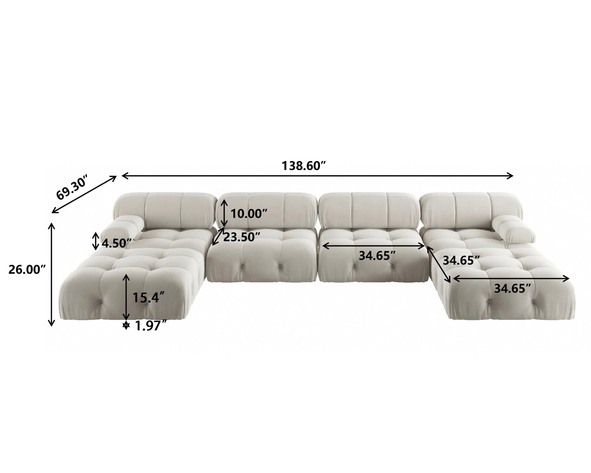 Modern Sectional Sofa for living room