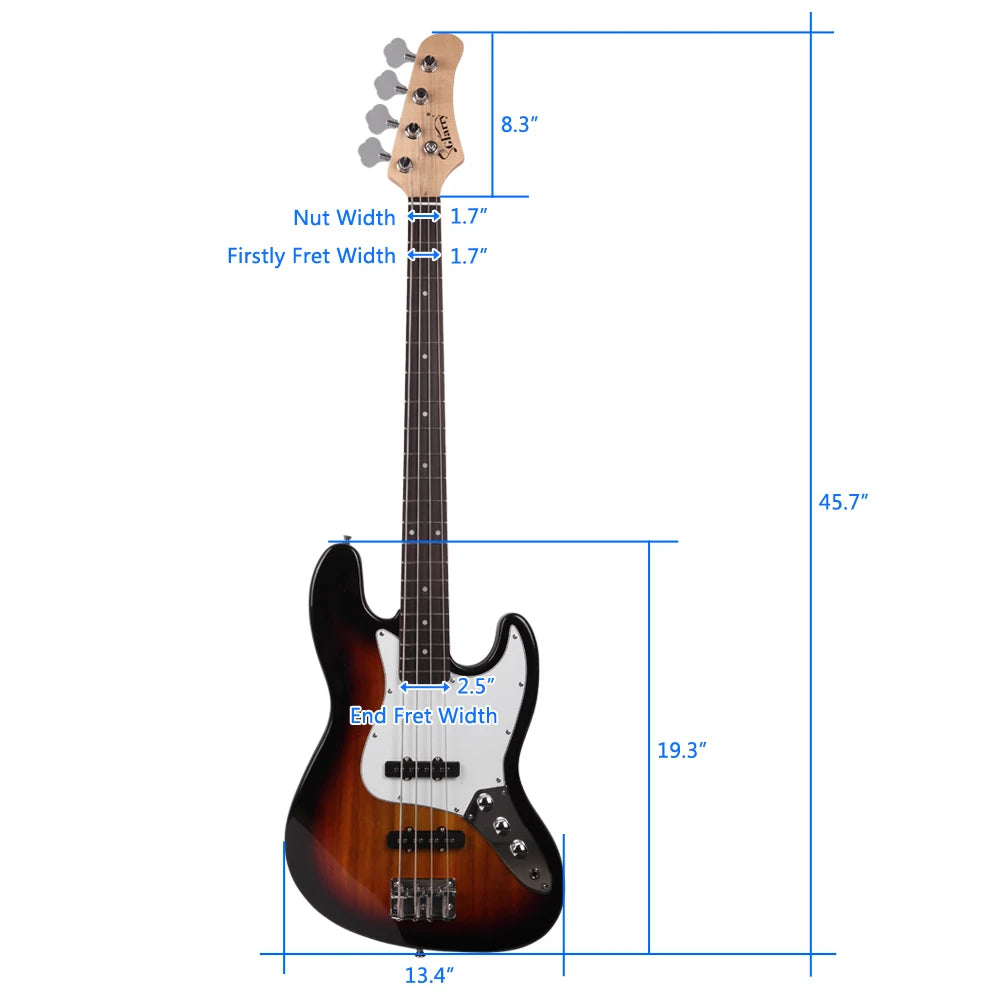 Electric Bass Guitar Cord Wrench Tool Sunset Color
