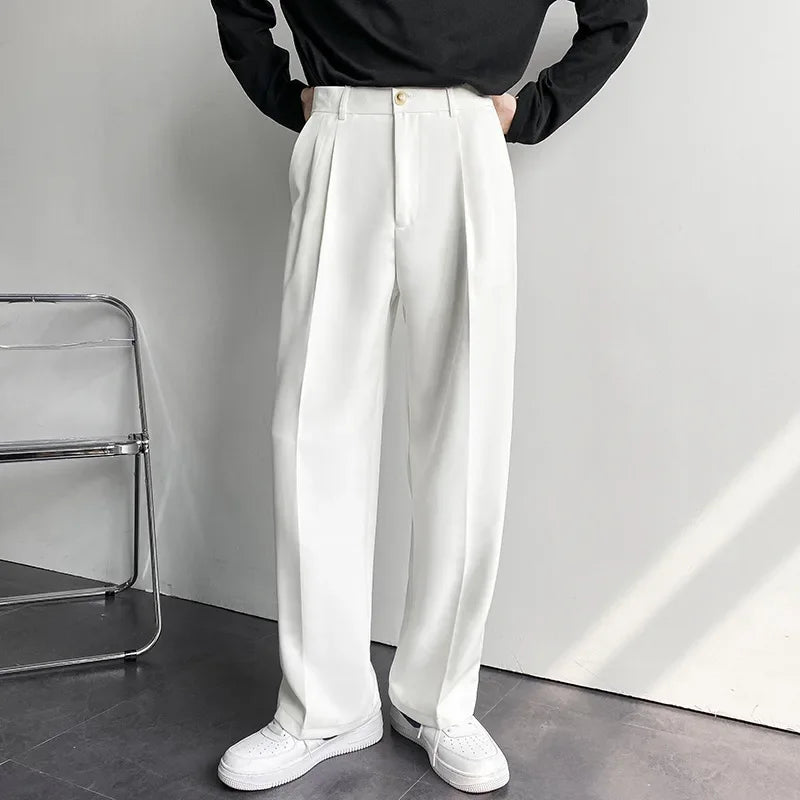 Men's Baggy Wide-Leg Trousers