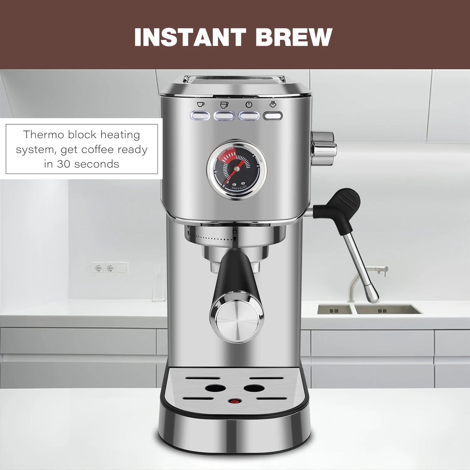 DOYOMI 20 Bar Espresso Machine, Professional Espresso Maker With Milk Frother