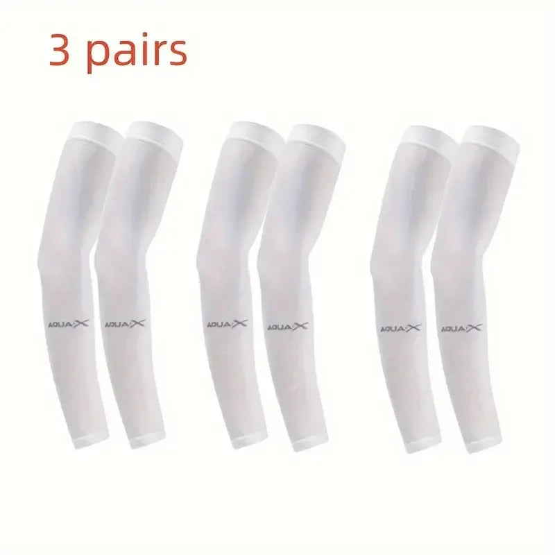 3 Pair of Breathable Sun Protection leg Sleeves