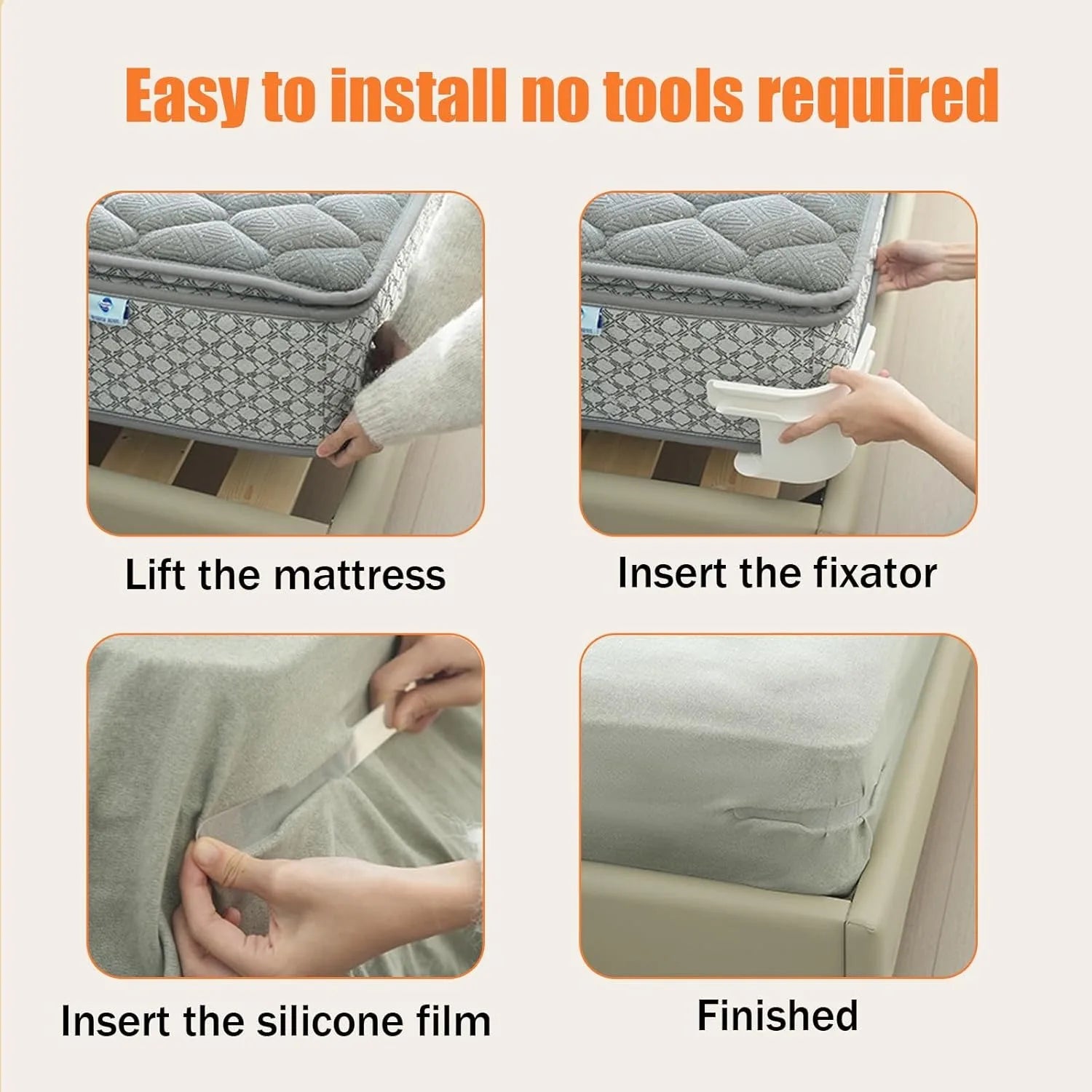 Lock Sheet Holders - 4 Pack Bed Sheet Holder Corner Fitted Sheet Straps Fit All Mattress Size