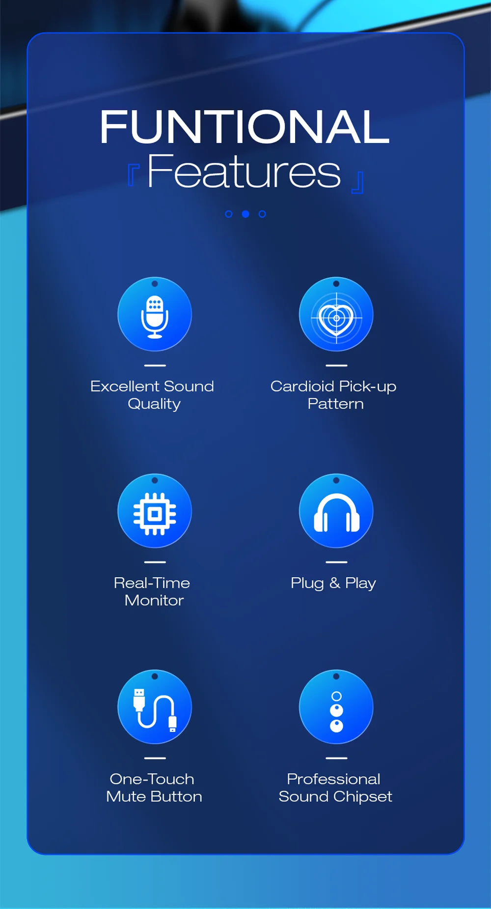 Haomuren USB Microphone for PC Mac Gaming Recording Stream and podcast