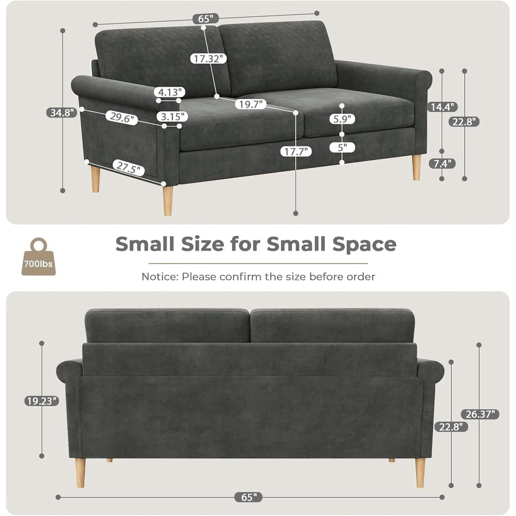 2-Seat Sofa Living Room Furniture