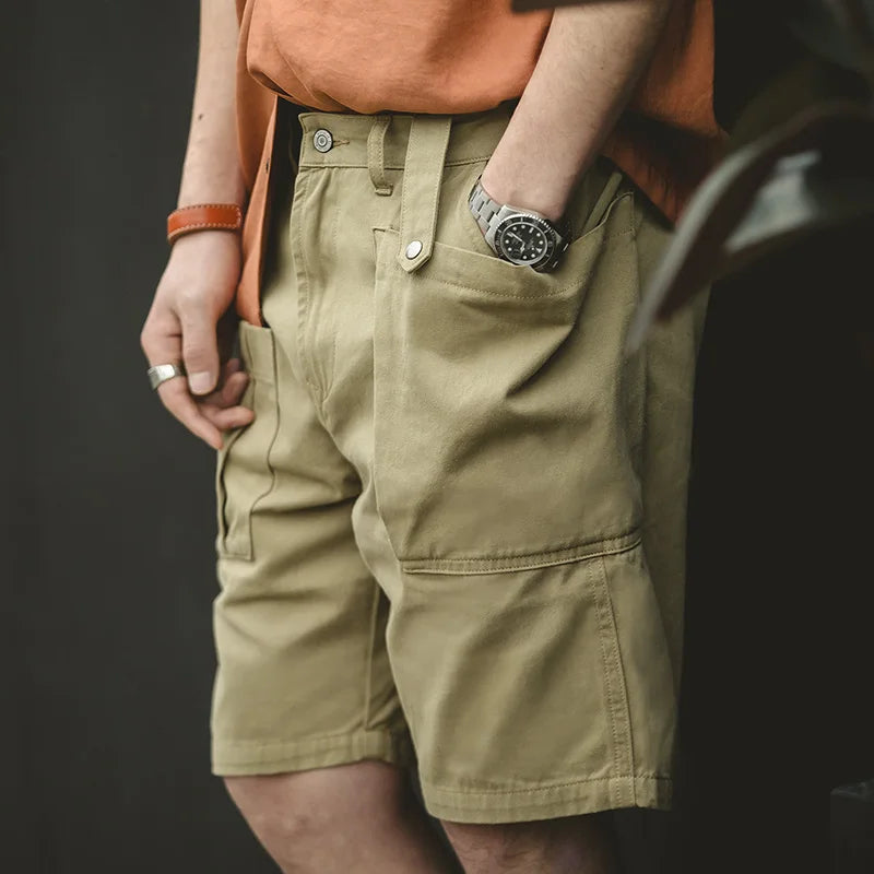 Maden Vintage P37 Cotton Cargo Shorts