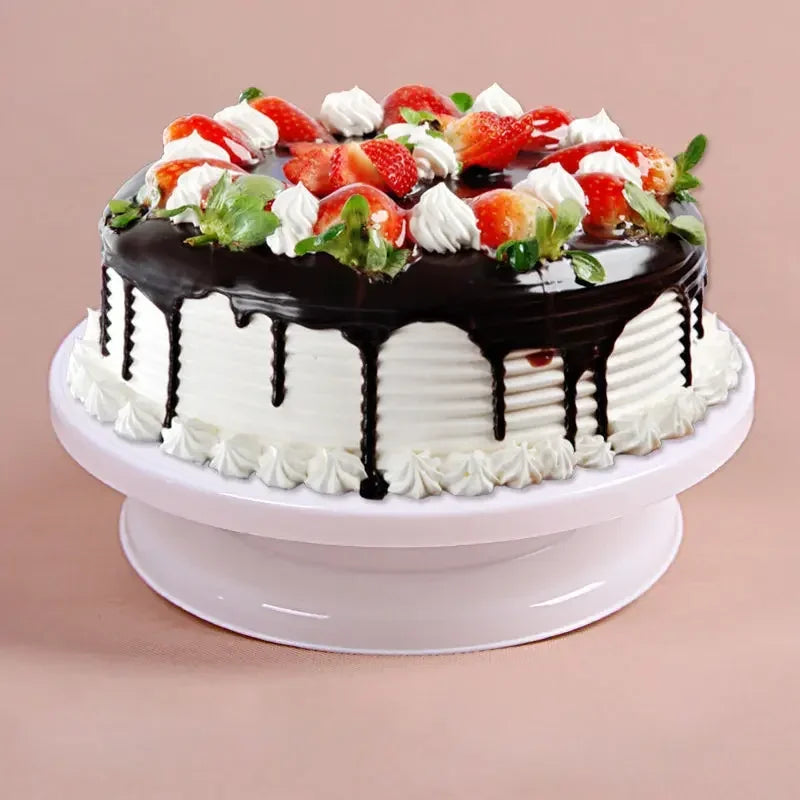 Cake Turntable Stand Cake Decoration Accessories  DIY Mold Rotating Stable Anti-skid Round Cake Table  Kitchen Baking Tools