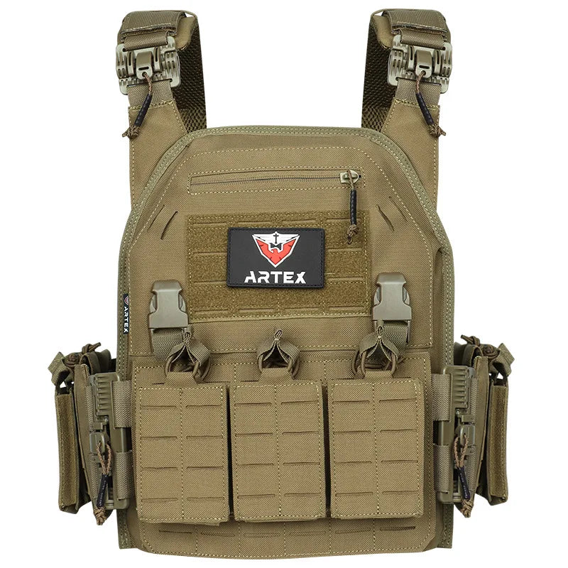 Ranger Green Plate Carrier Tactico Vest With Quick Release Security