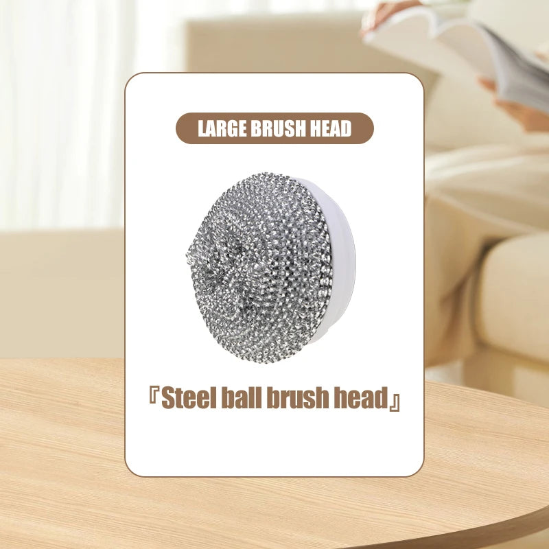 5-in-1 Electric Spin Scrubber – Powerful Cleaning Brush with 5 Replaceable Heads & USB Charging
