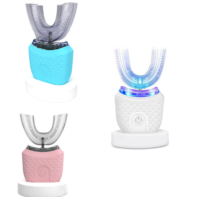 ✨ 360° Ultrasonic U-Shaped Electric Toothbrush