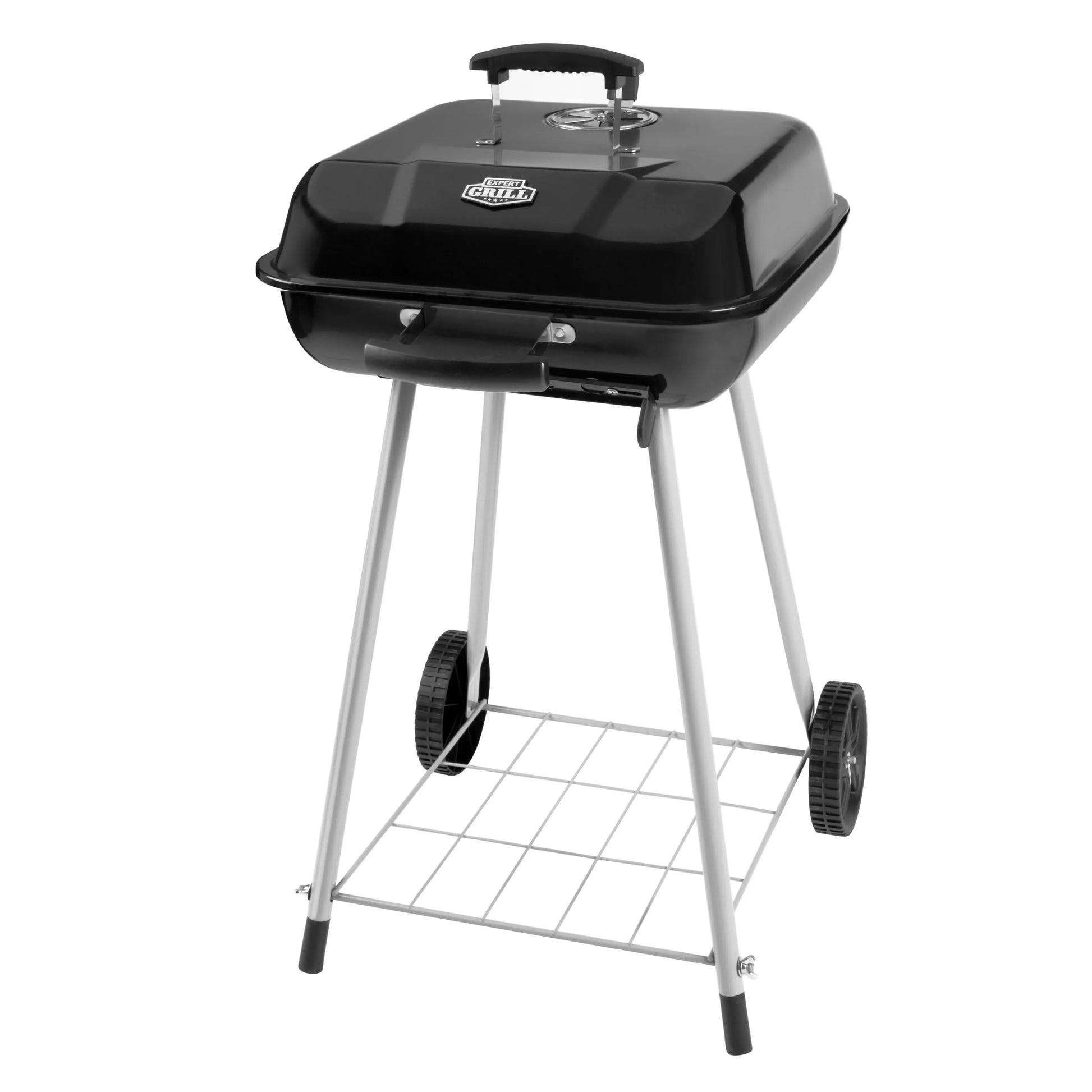 Expert Grill 17.5" Square Steel Charcoal Grill with Wheels