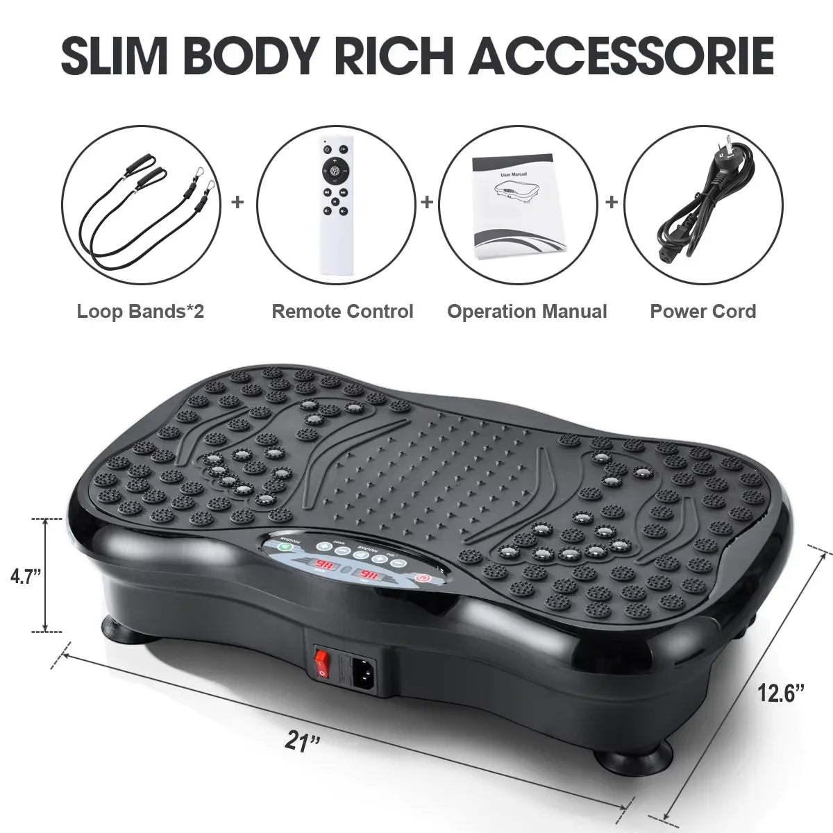 Vibrating Fat Shake,3D Vibration Plate Exercise Machine up to 120 KG support