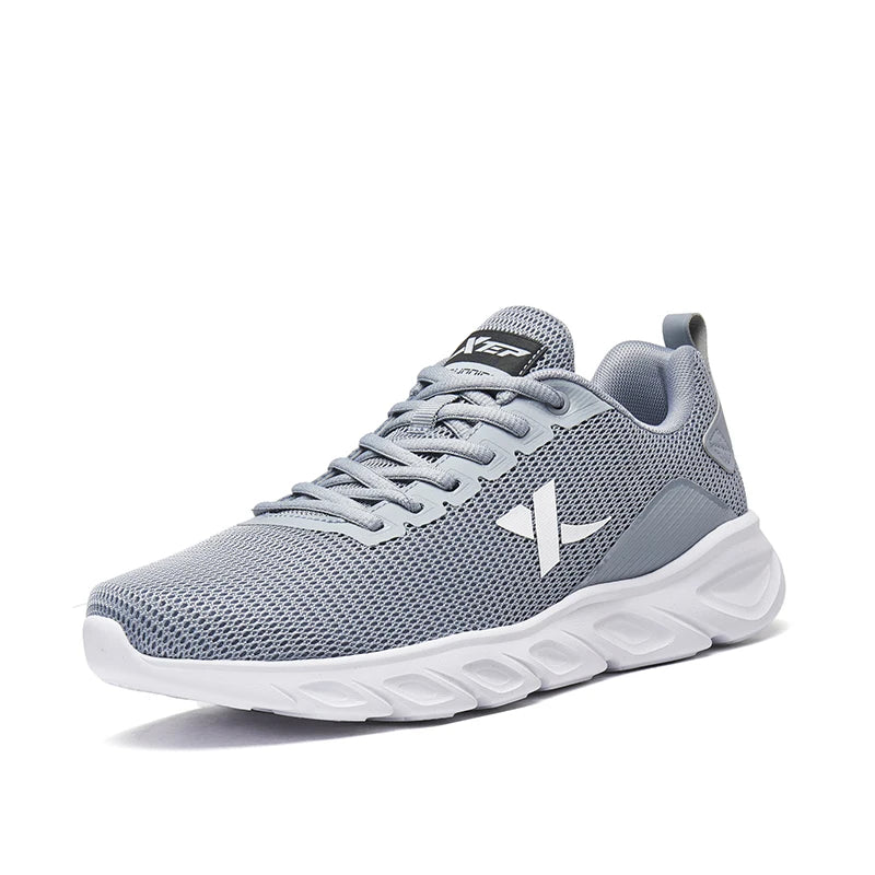 Xtep Running Shoes Men Breathable Mesh Shock Absorption Sports Shoes