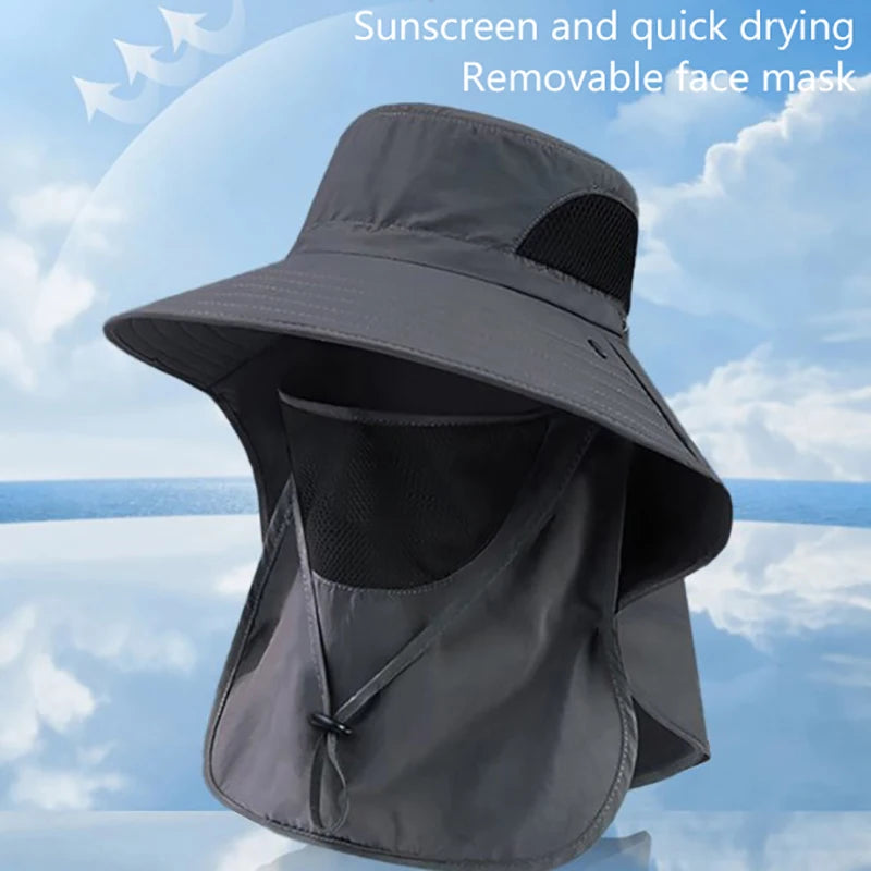 Summer Sun Hats UV Protection Outdoor Hunting Fishing Cap For Men Women