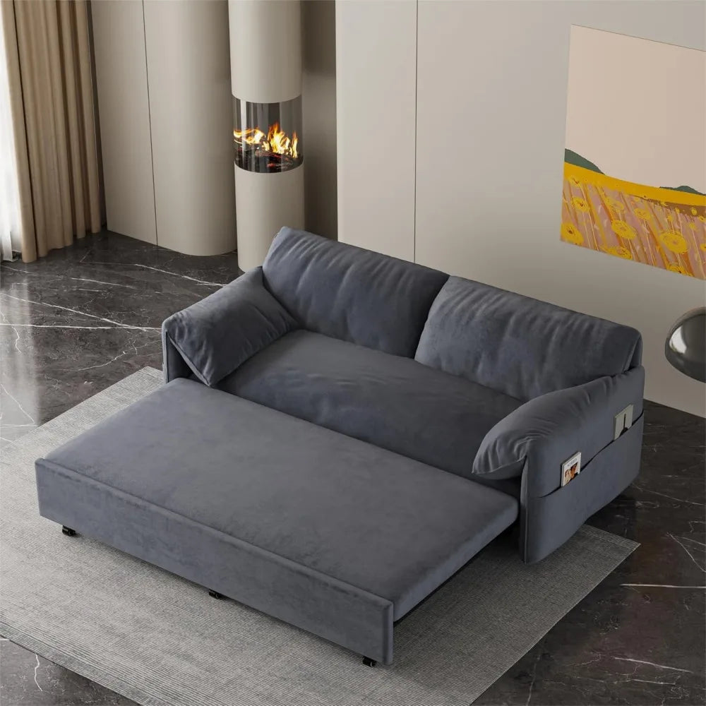 3 in 1 Convertible Queen Sleeper Sofa Bed