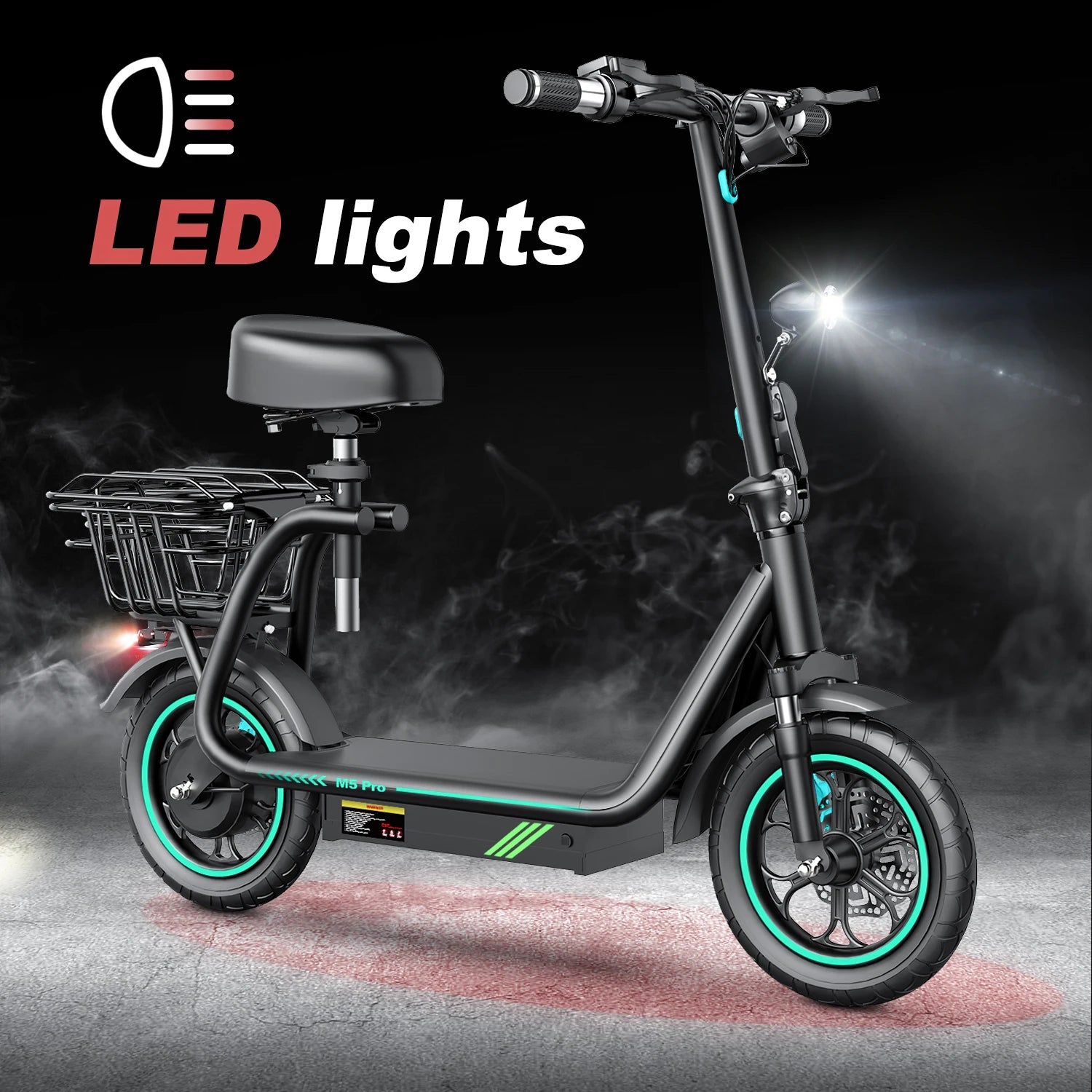 BOGIST M5 Pro Electric Scooter 500W 48V 15Ah Battery Scooter