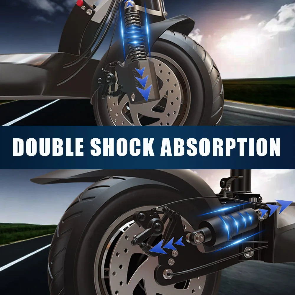 48V 26AH Lithium Battery Electric Scooter with Seat Max Speed 65KM/H E Scooter