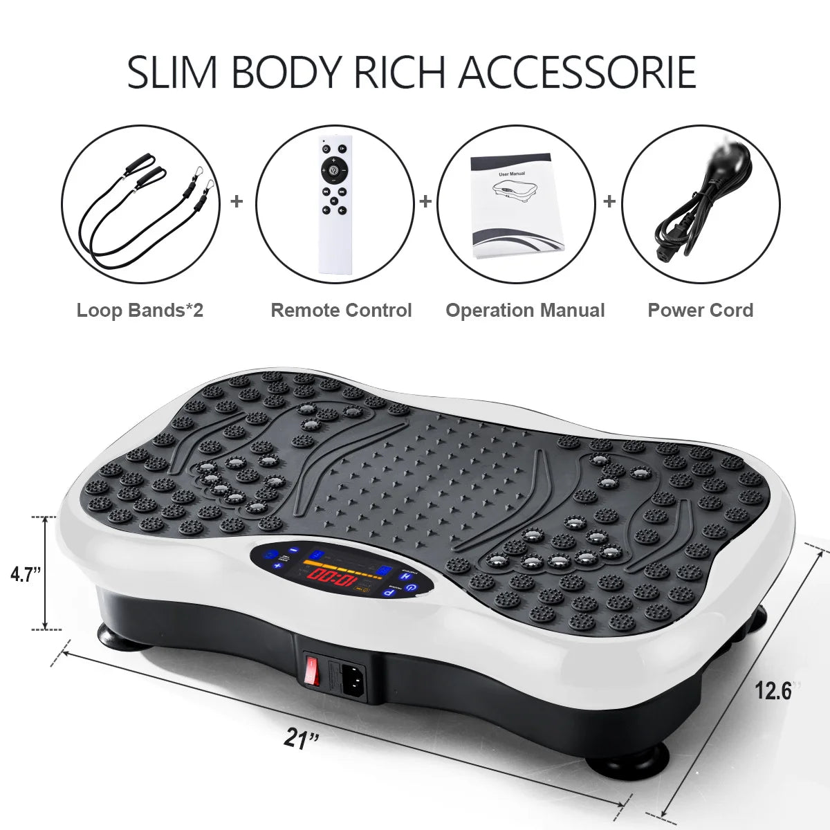 Vibrating Fat Shake,3D Vibration Plate Exercise Machine up to 120 KG support