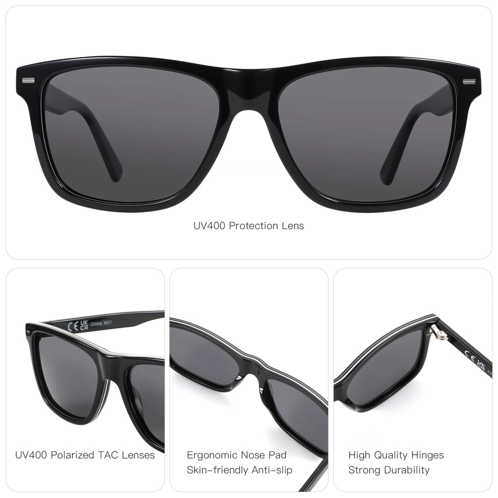 ZENOTTIC 2025 New Arrivals  Square Polarized Sunglasses UV400 Protection