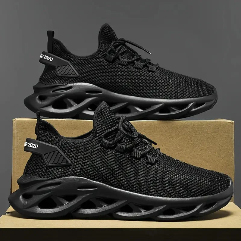 Men Sports Running Black Jogging Shoes Casual Sneakers