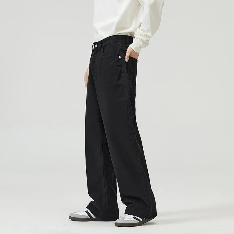 Cotton Men's Baggy Straight Jeans