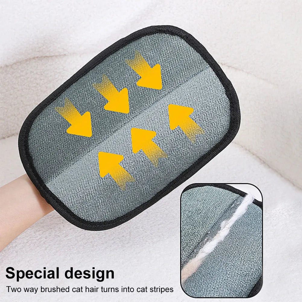 Double-Sided Pet Hair Remover Glove – For Cats, Dogs, Carpets & Sofas