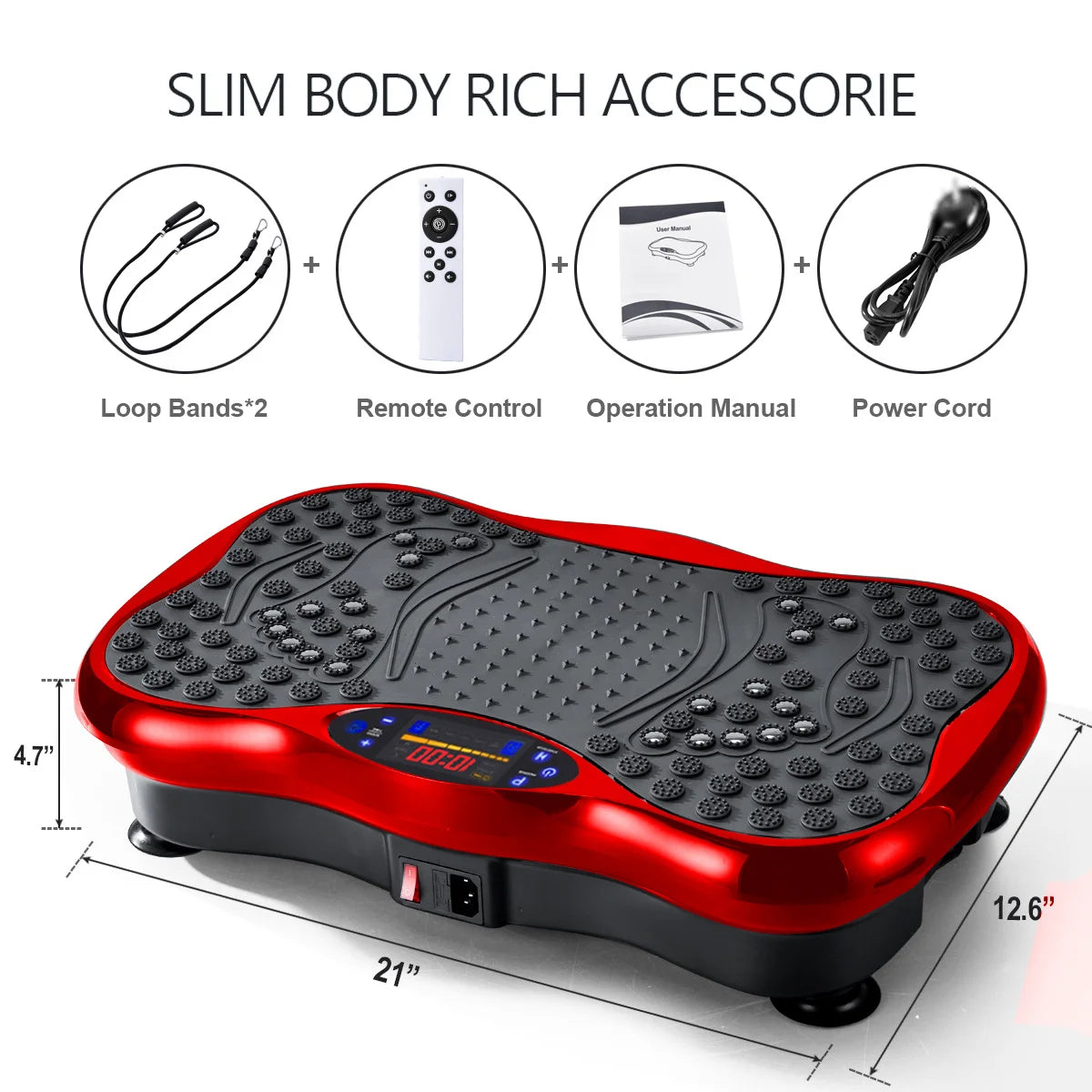 Vibrating Fat Shake,3D Vibration Plate Exercise Machine up to 120 KG support