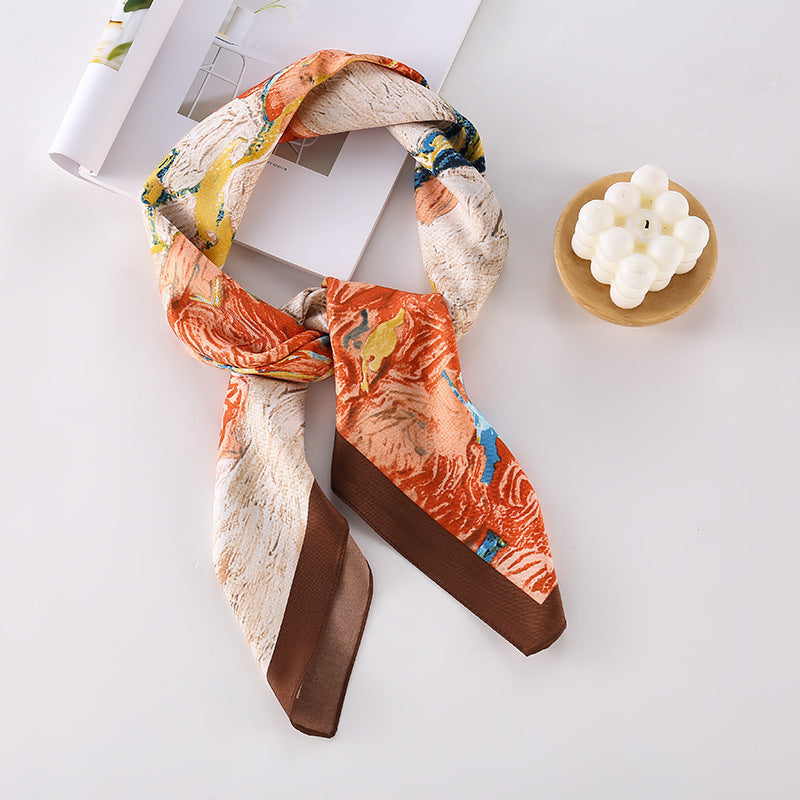 Scarlet Elegance Mesh Scarf